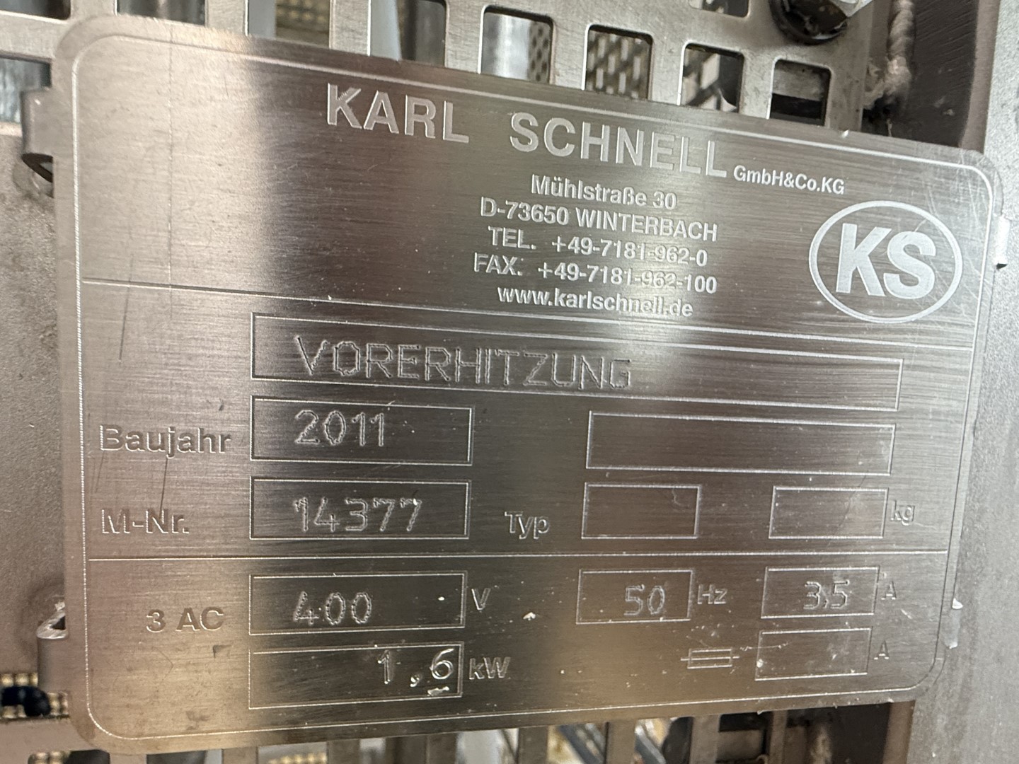 Used Complete processing line for the production of processed UHT cheese - Karl Schnell - 200 up to 750 kg per hour