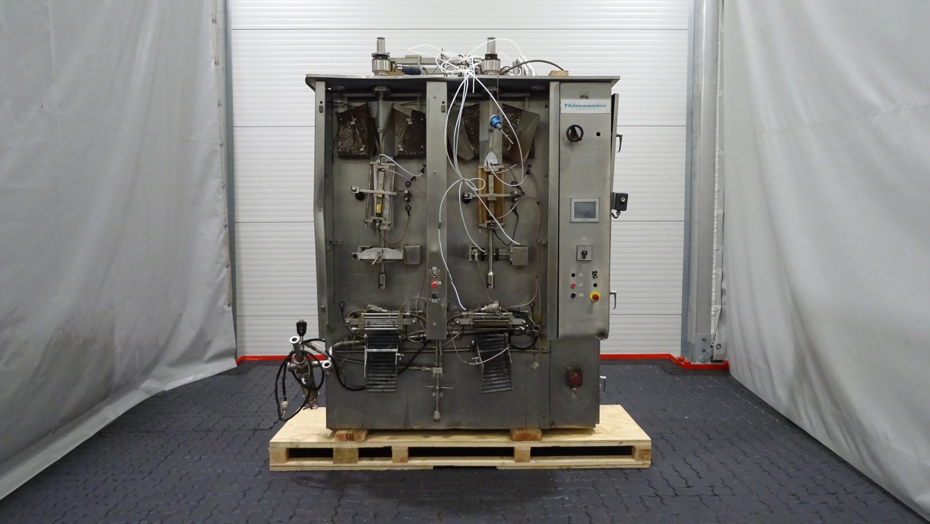 Used Incomplete Automatic Double Head Vertical Form / Fill / Seal Machine (Vertical FFS) - Thimonnier M 3200