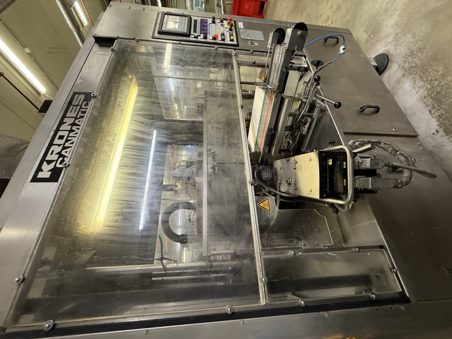 Used Complete can filling and closing line for liquids (nutrition) in 250 gram aluminium cans