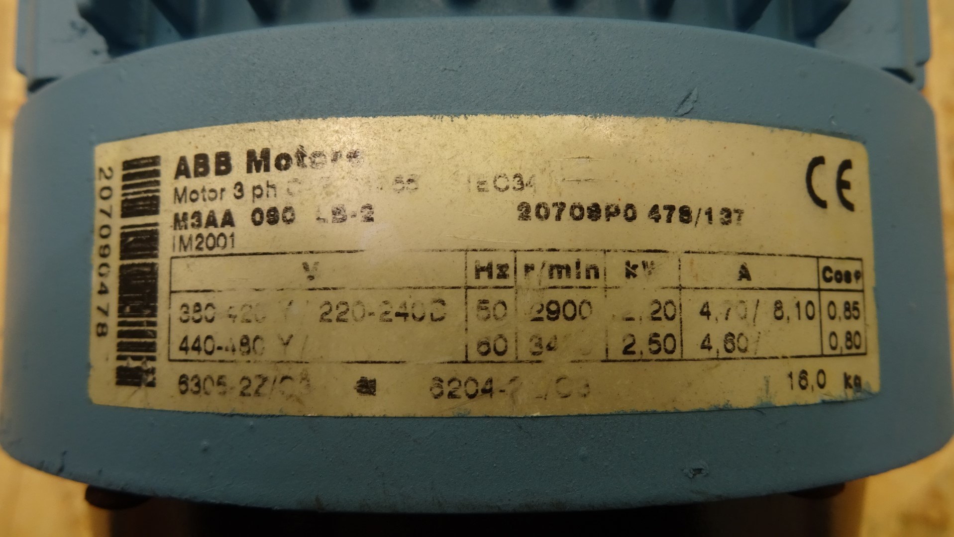 Used Sanitary Centrifugal Pump Alfa Laval LKH-10/140 SSS 2,2 kW