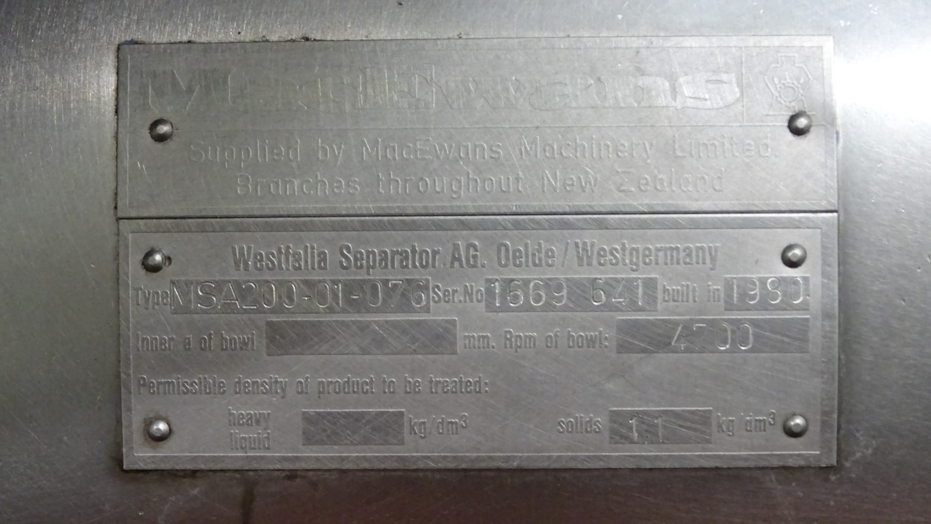 Used Pasteurization line 01 - 25.000 ltr/h - GEA Westfalia and APV