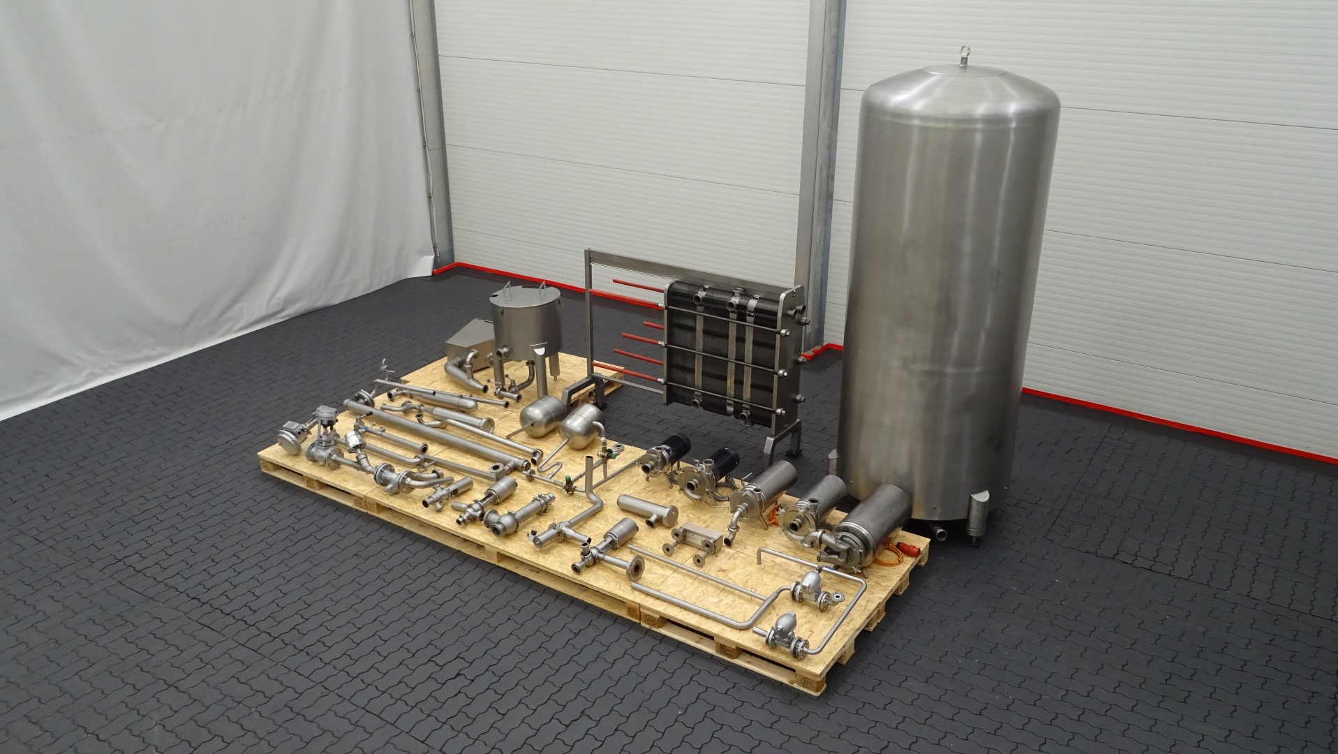 Used Pasteuriser / Plate Heat Exchanger / PHE - Tetra Pak / Alfa Laval C6-SR