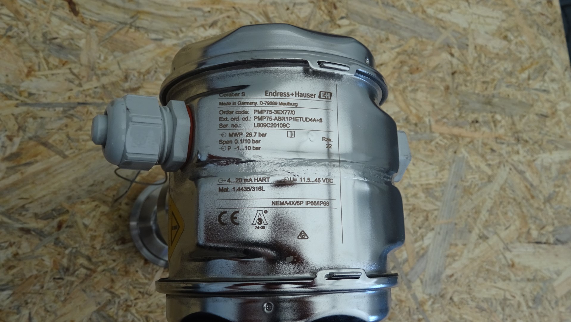 Used 2x Unused Endress+Hauser PMP75 Pressure Transmitters