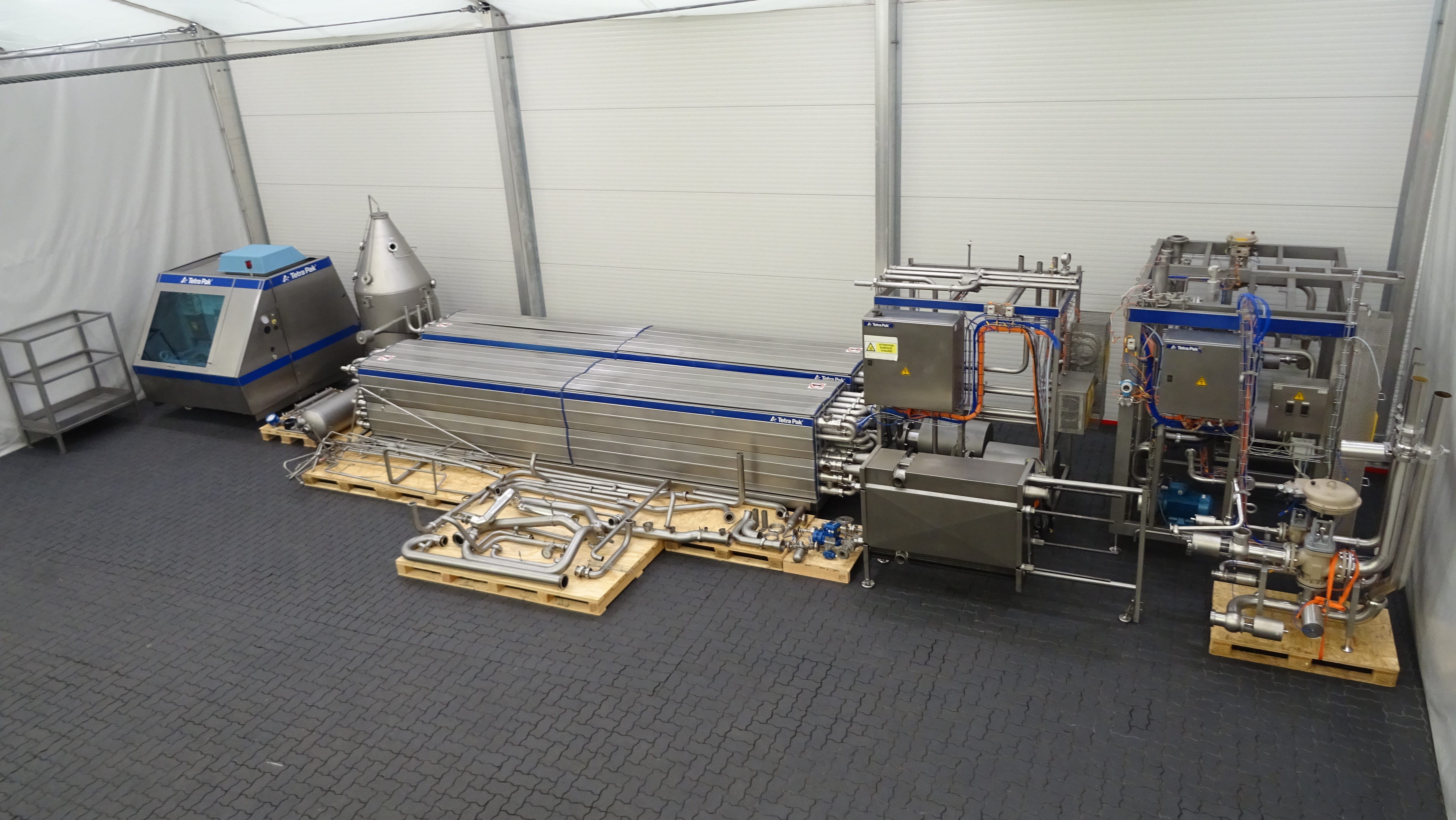 Used Tetra Pak ​​​​​​​​​​​​Tetra Therm Aseptic VTIS line with Tetra Alex TA400 homogeniser