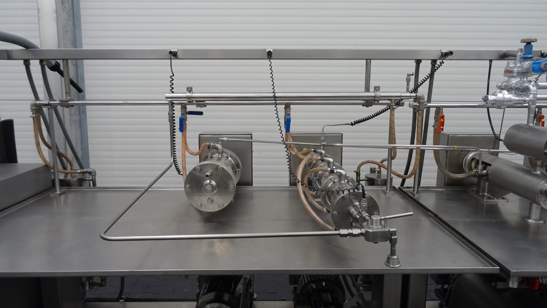 Used Margarine Pilot Plant - Gerstenberg & Agger HP Pump + Perfector 3x57 + Pin rotor + Inverter and Cooling Unit R22