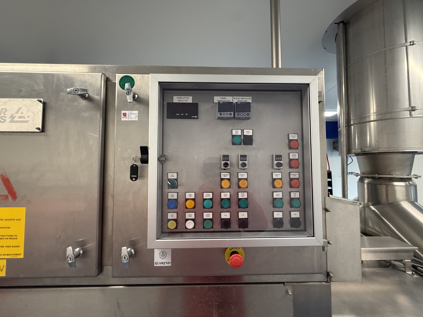 Used Dough processing / rollout line - Rademaker sheeting line with universal line and Packo nitrogen freezer