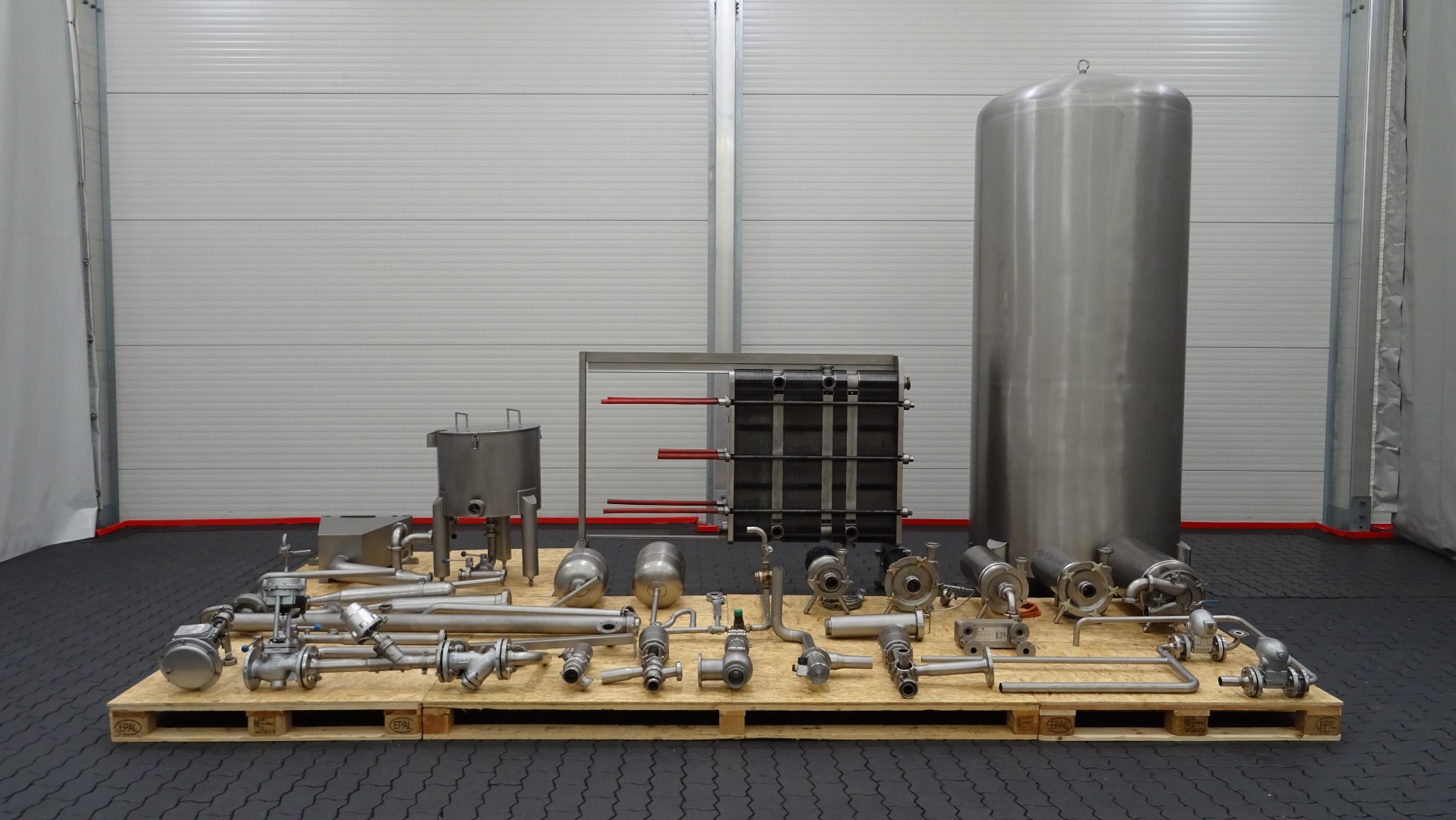 Used Pasteuriser / Plate Heat Exchanger / PHE - Tetra Pak / Alfa Laval C6-SR