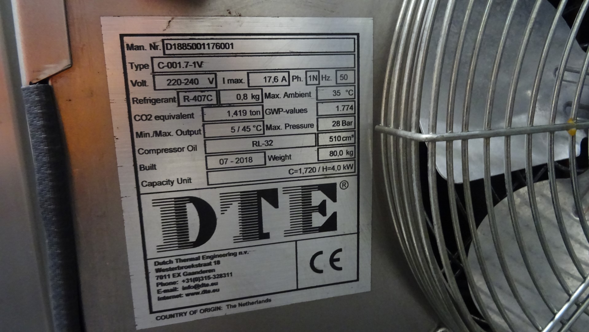 Used Scraped Surface Heat Exchanger (SSHE) - Terlet Terlotherm Delta 50-4M-EMS (10 bar)