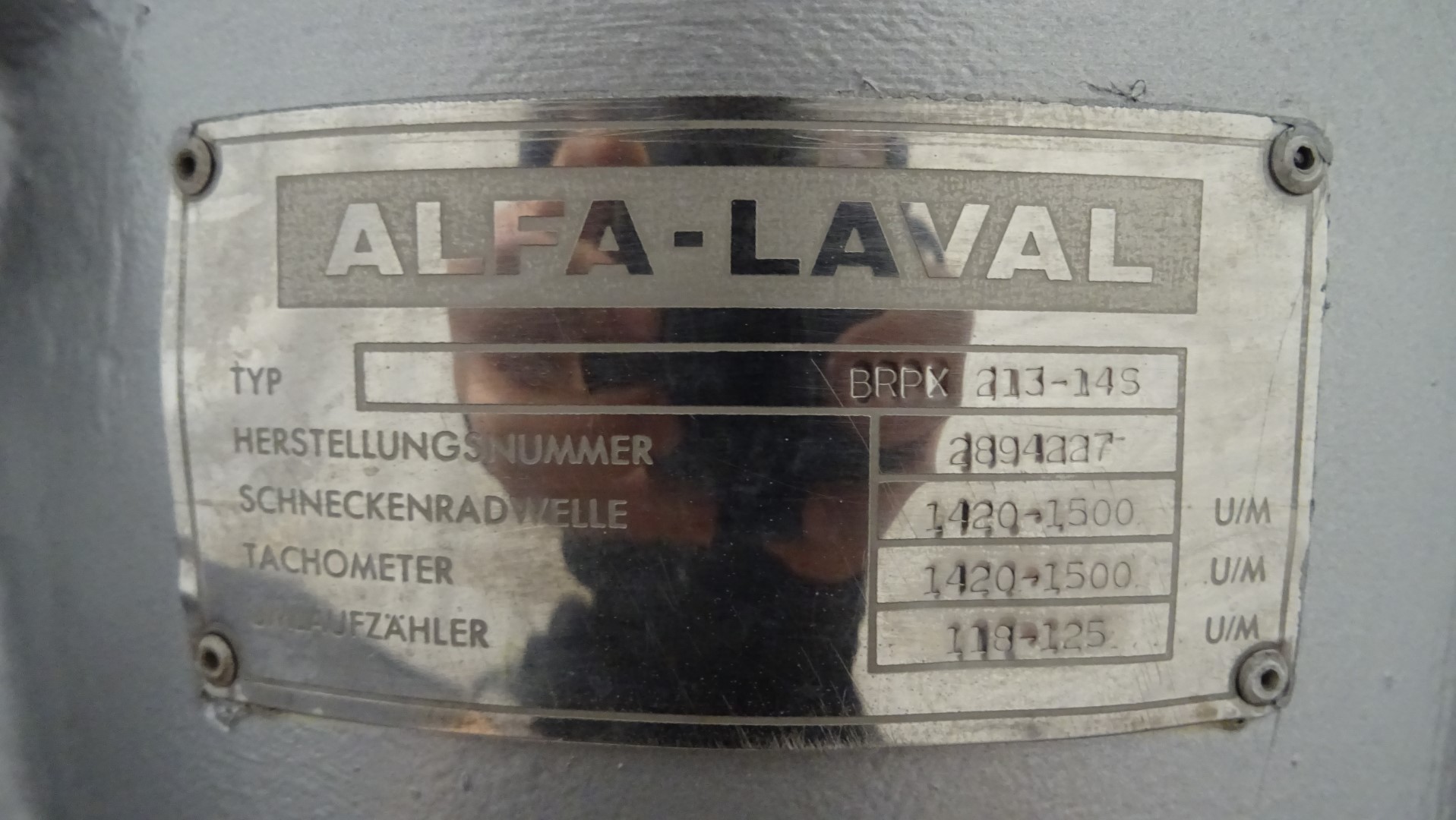 Used Butter oil separator Alfa Laval BRPX 213 - 14S