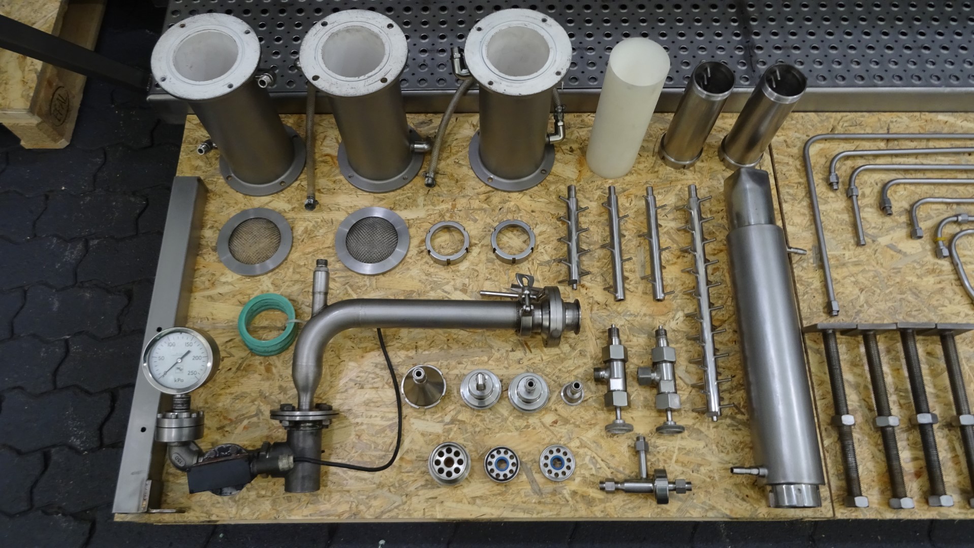 Used Margarine Pilot Plant - Gerstenberg & Agger HP Pump + Perfector 3x57 + Pin rotor + Inverter and Cooling Unit R22