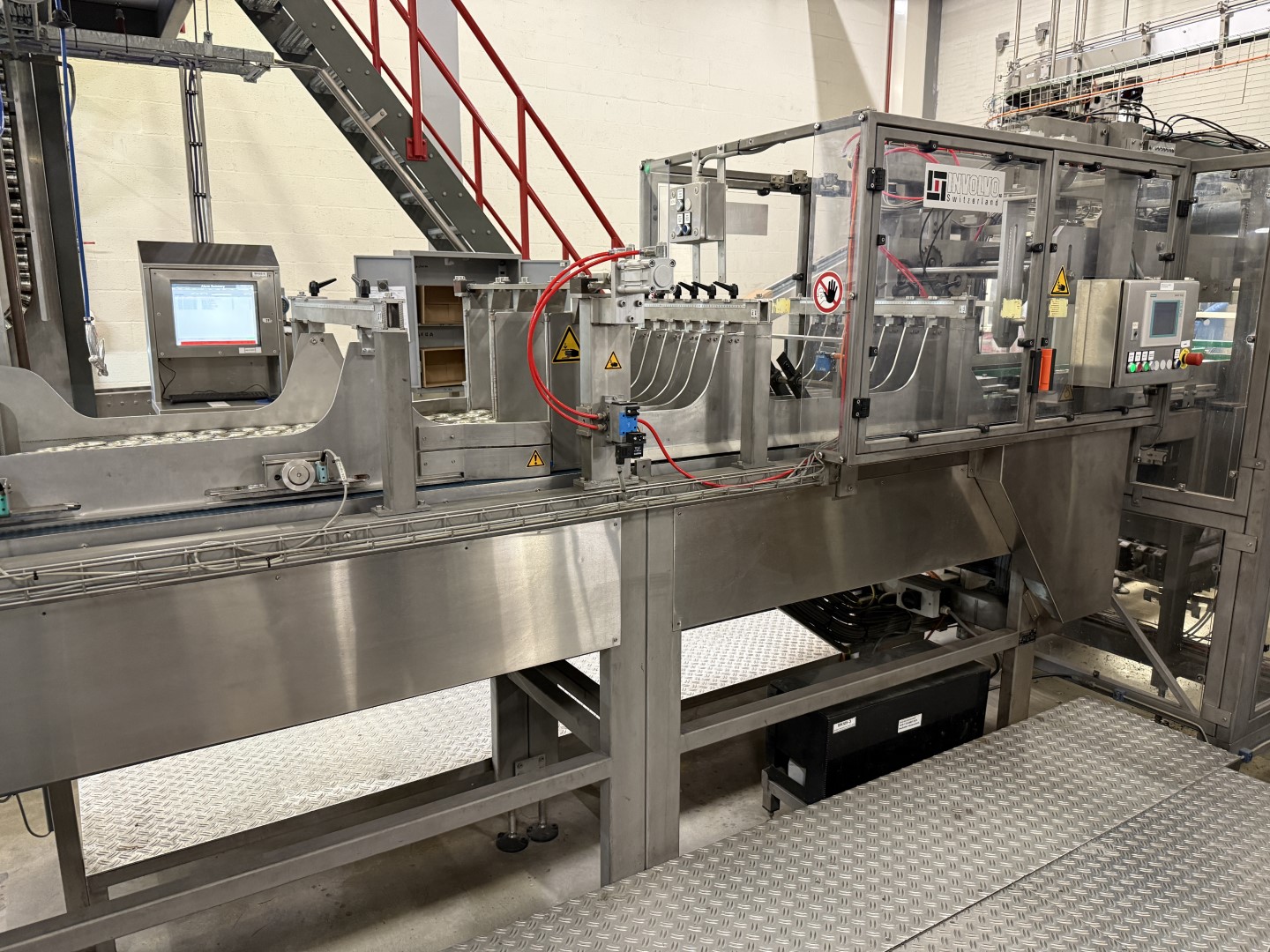 Used Complete can filling and closing line for liquids (nutrition) in 250 gram aluminium cans