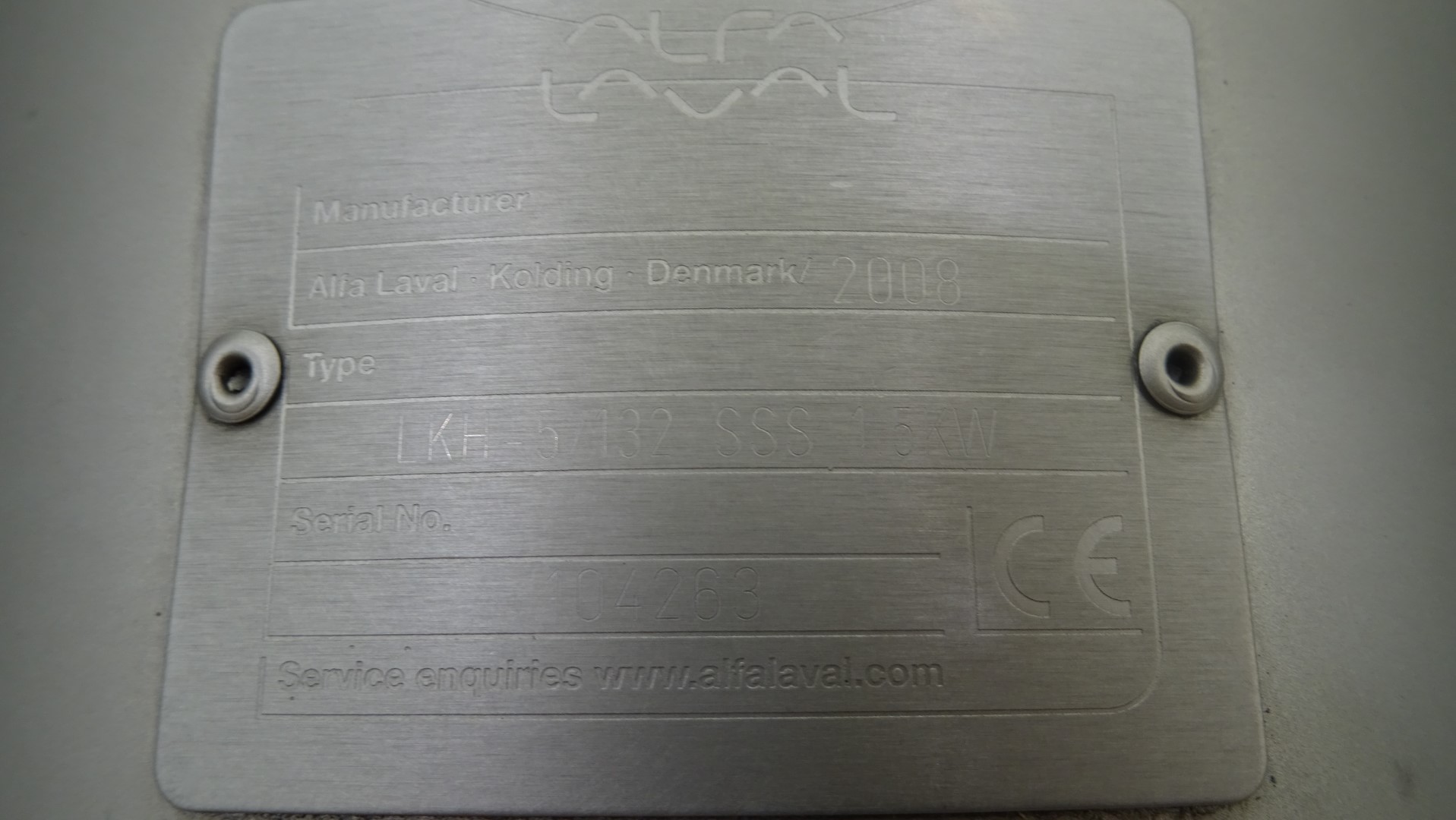 Used Sanitary Centrifugal Pump Alfa Laval LKH-5/132 SSS 1,5 kW