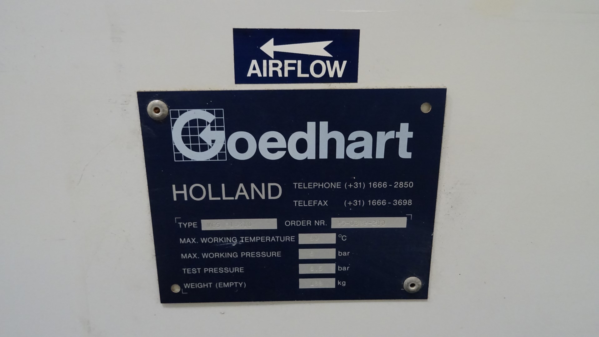 Used Air Cooler - Goedhart VCS-816310