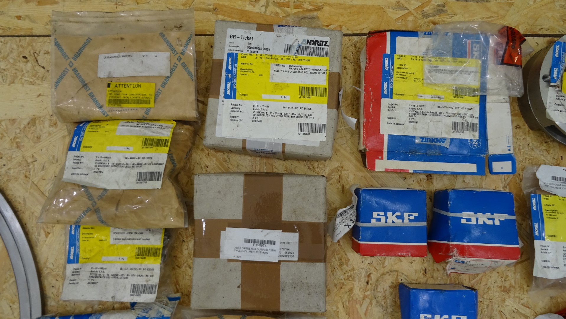 Used Big lot of Andritz Decanter Centrifuge spare parts