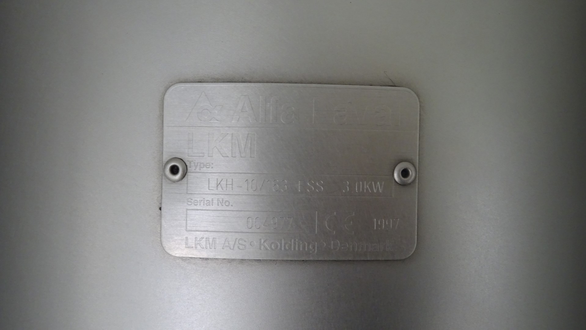 Used Sanitary Centrifugal Pump Alfa Laval LKH-10/163 FSS 3,0 kW