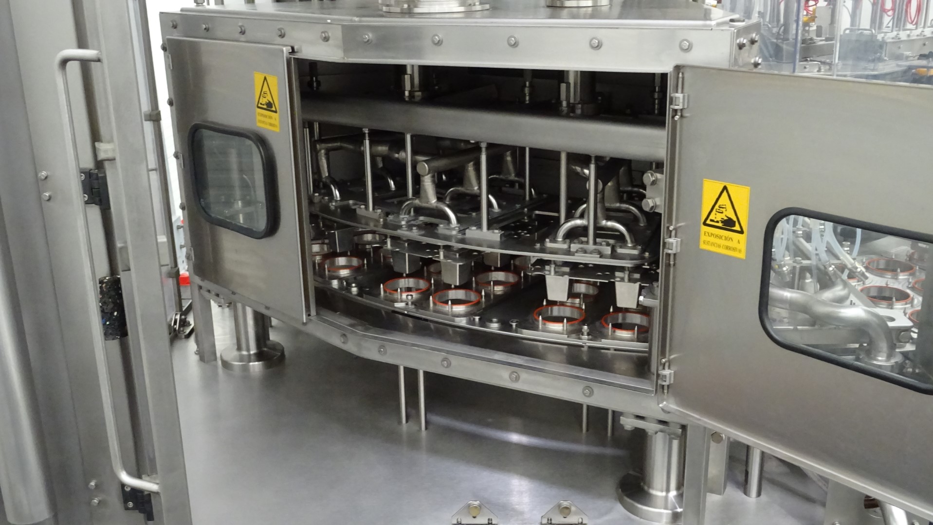 Used Aseptic cup filling, sealing and snap cap machine - Waldner Dosomat 16.6AS