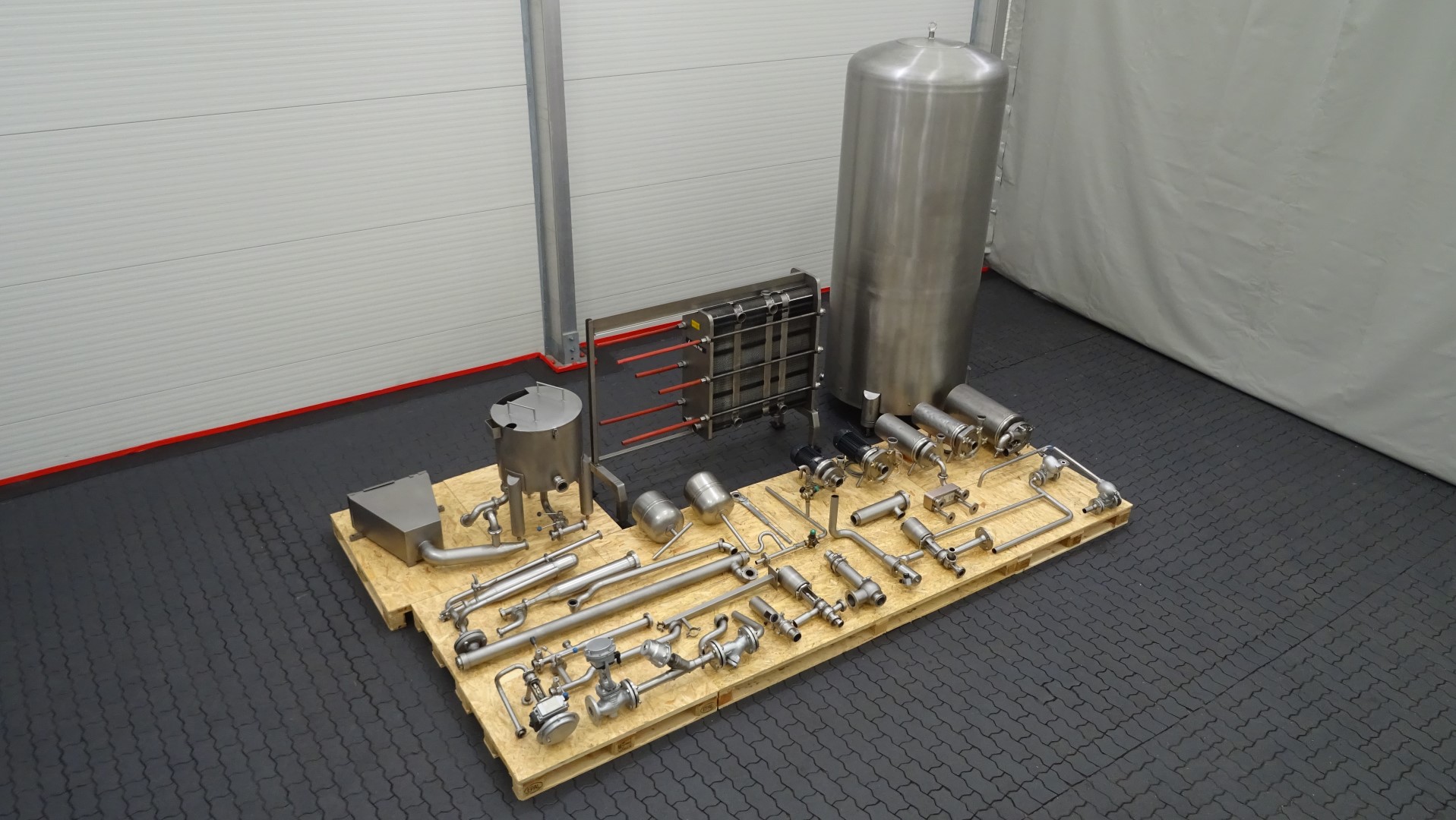 Used Pasteuriser / Plate Heat Exchanger / PHE - Tetra Pak / Alfa Laval C6-SR