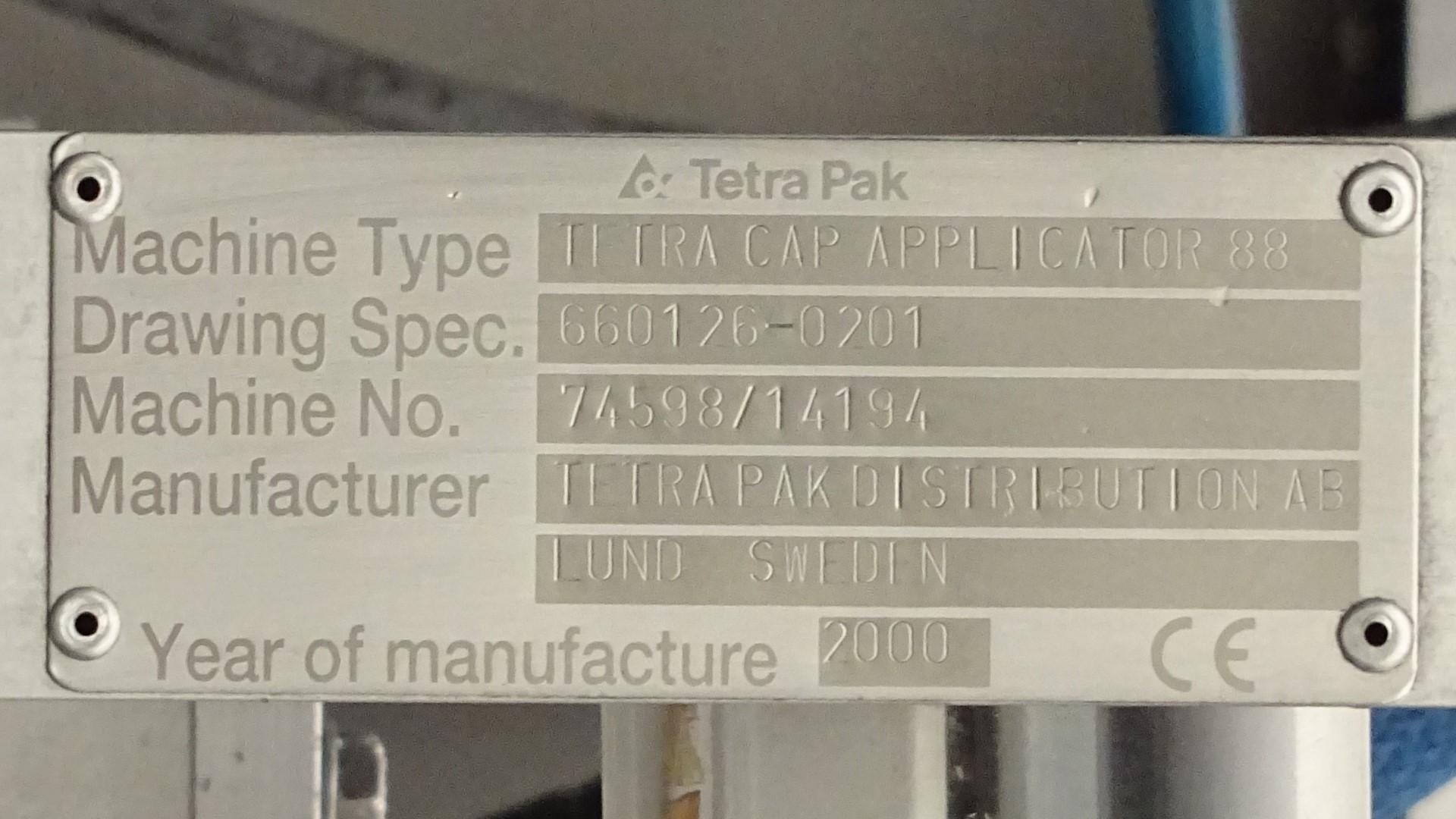 Used Cap Applicator - Tetra Pak Tetra Cap Applicator 88 / TCAP-88