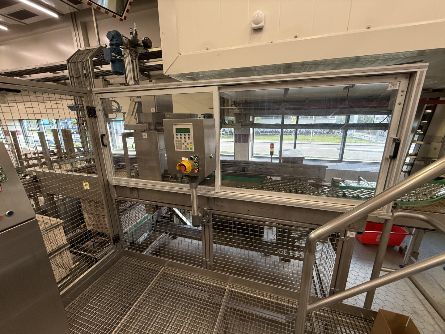 Used Complete can filling and closing line for liquids (nutrition) in 250 gram aluminium cans