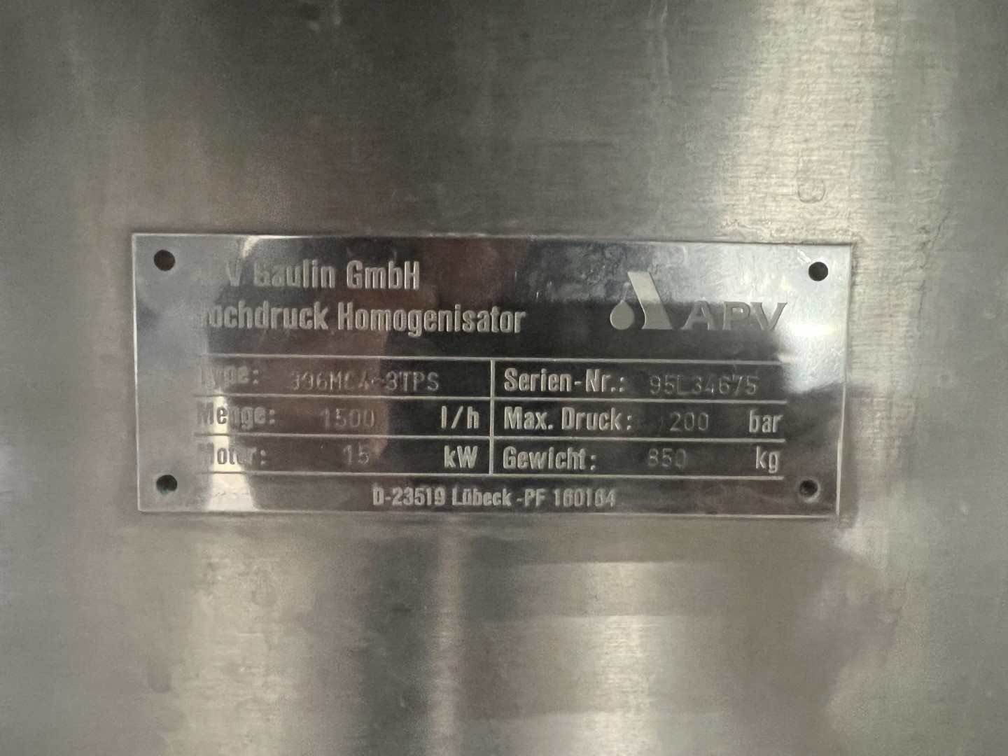 Used Ultra Filtration (UF) plant for cream cheese - Koch Membrane Systems / GEA Tuchenhagen