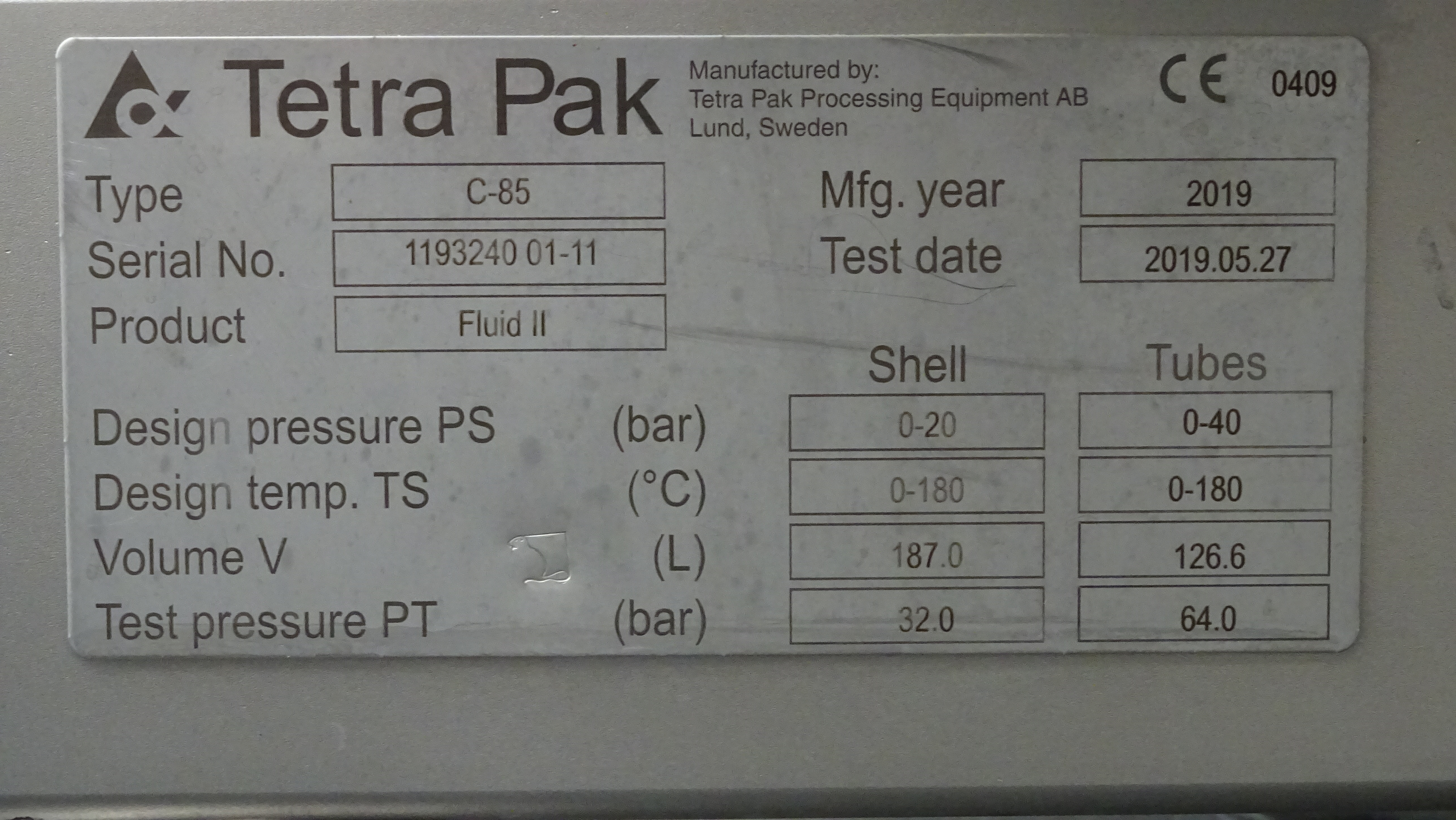 Used Tetra Pak ​​​​​​​​​​​​Tetra Therm Aseptic VTIS line with Tetra Alex TA400 homogeniser