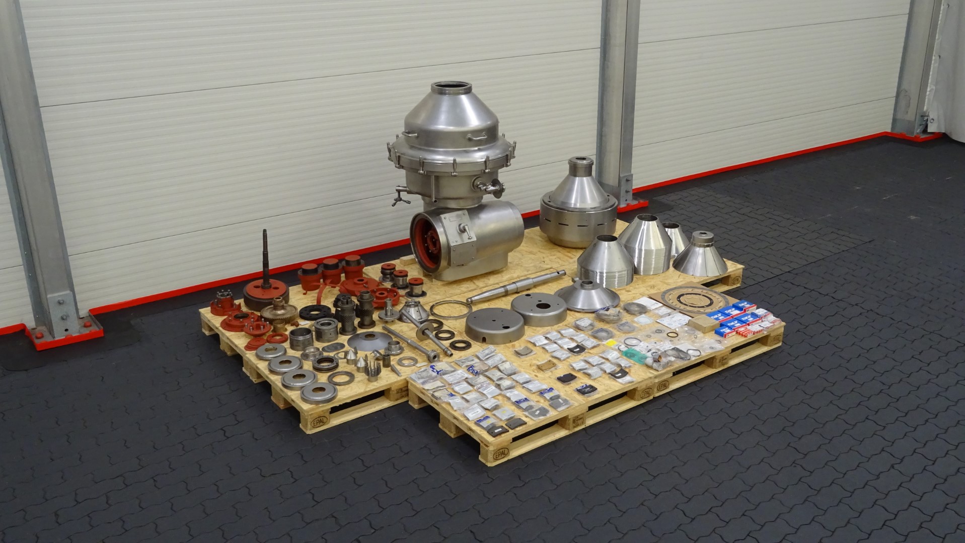 Used Incomplete Cream Separator Alfa Laval MRPX 214-74T with bowl and spare parts