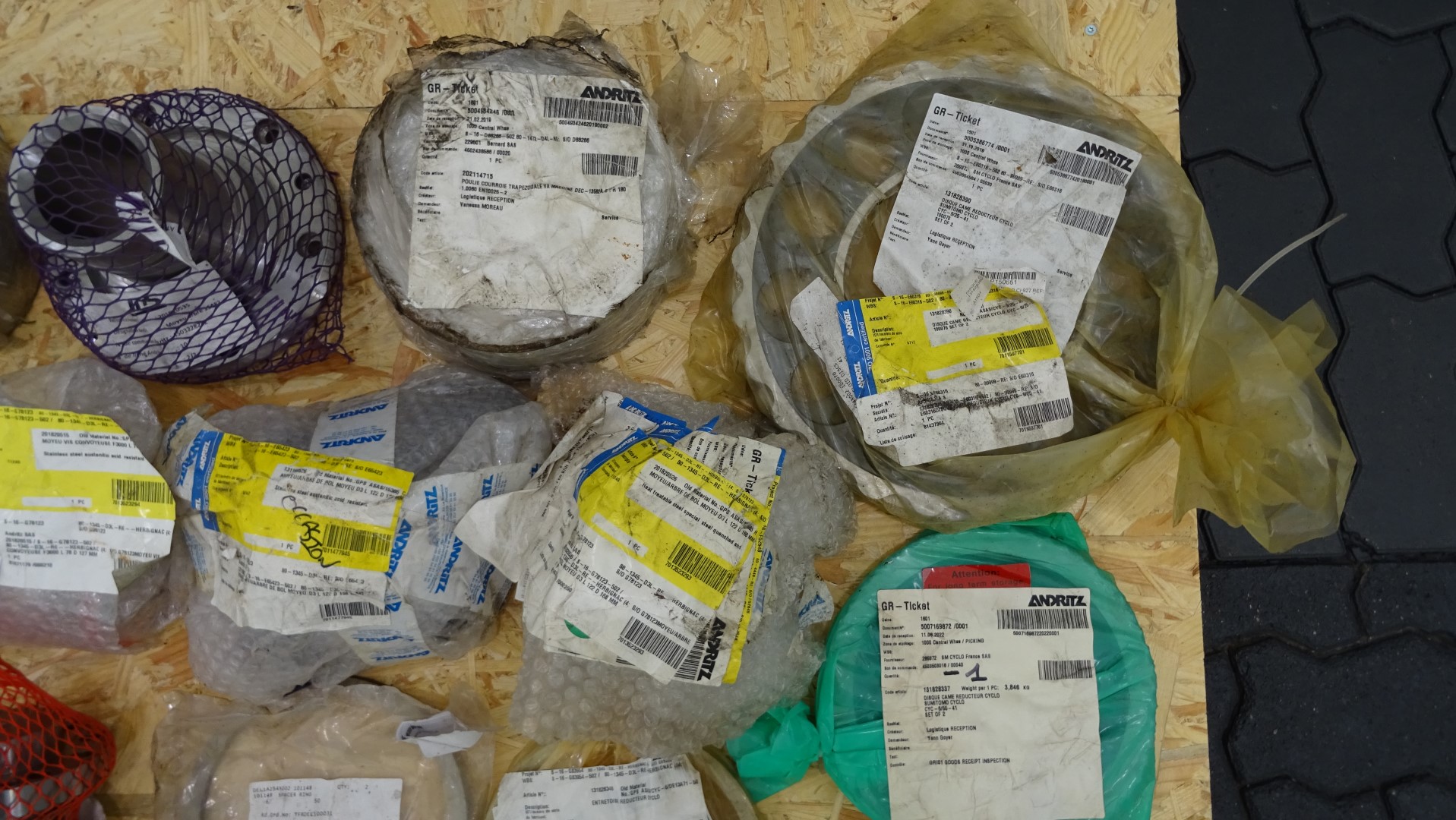 Used Big lot of Andritz Decanter Centrifuge spare parts