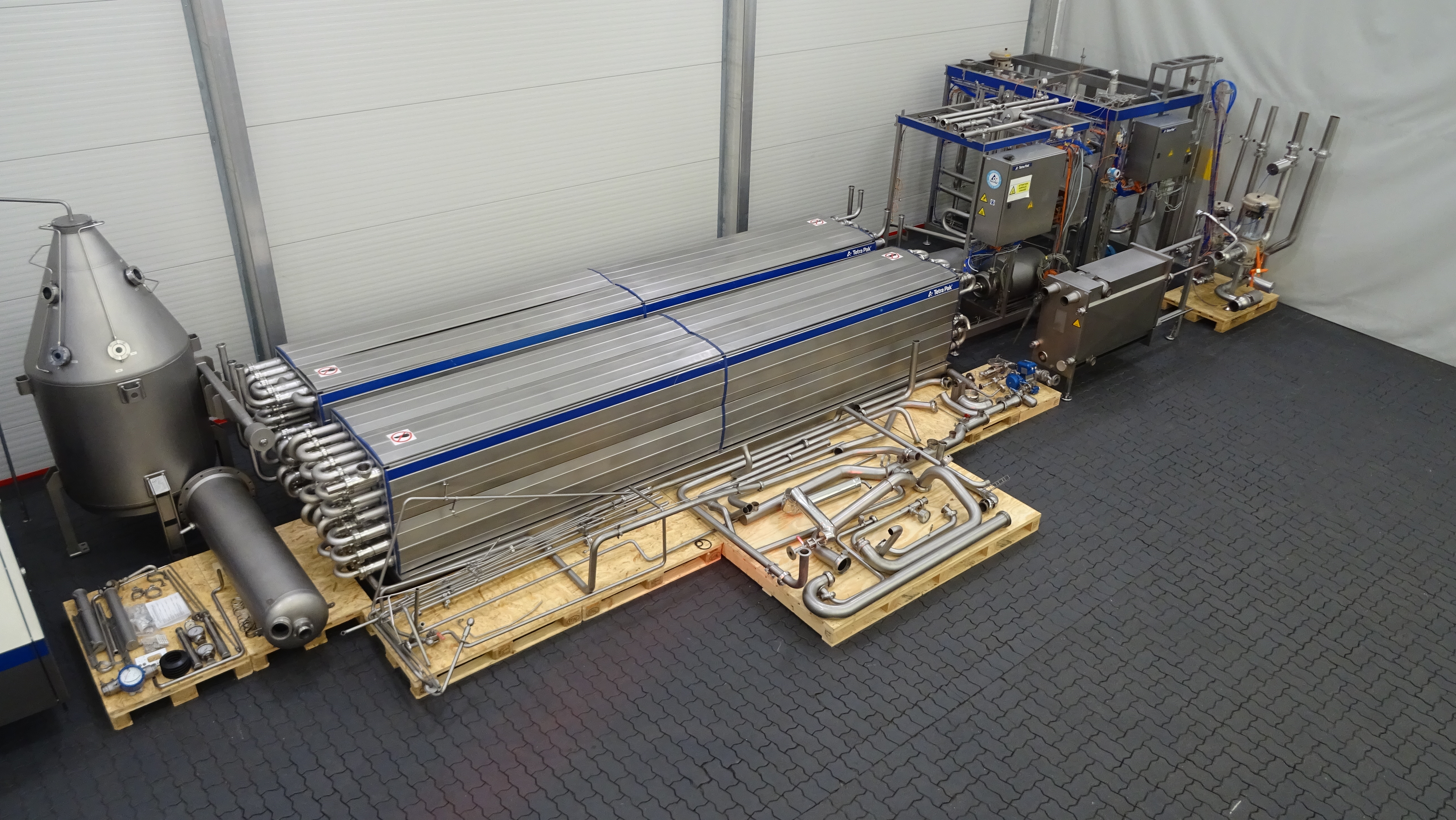 Used Tetra Pak ​​​​​​​​​​​​Tetra Therm Aseptic VTIS line with Tetra Alex TA400 homogeniser