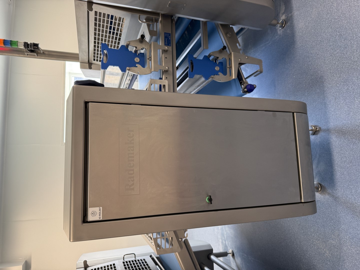 Used Dough processing / rollout line - Rademaker sheeting line with universal line and Packo nitrogen freezer