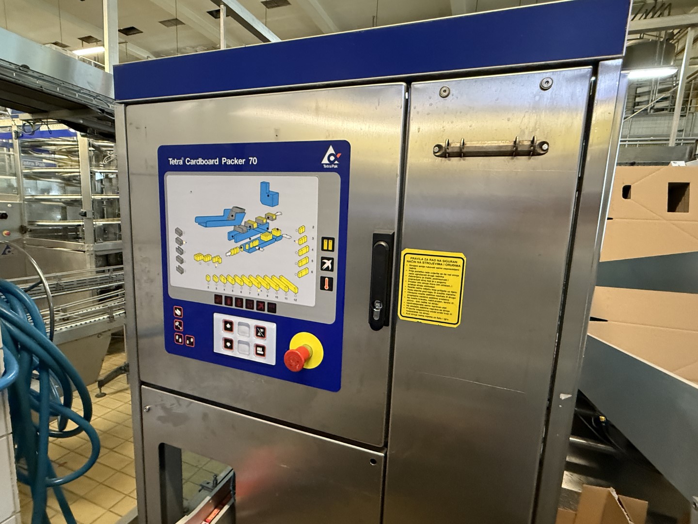 Used Aseptic Carton Filling Line: Tetra Pak TBA/19 - 30 V - 200 ml Slim + Easy Ride + TSA 21 + CBP 70