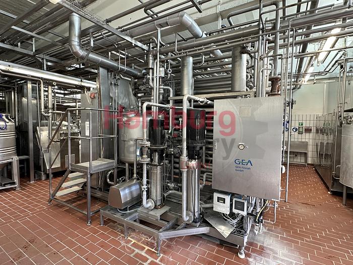 Used Indirect UHT GEA Finnah 6500/130 with APV MC 45 homogeniser for