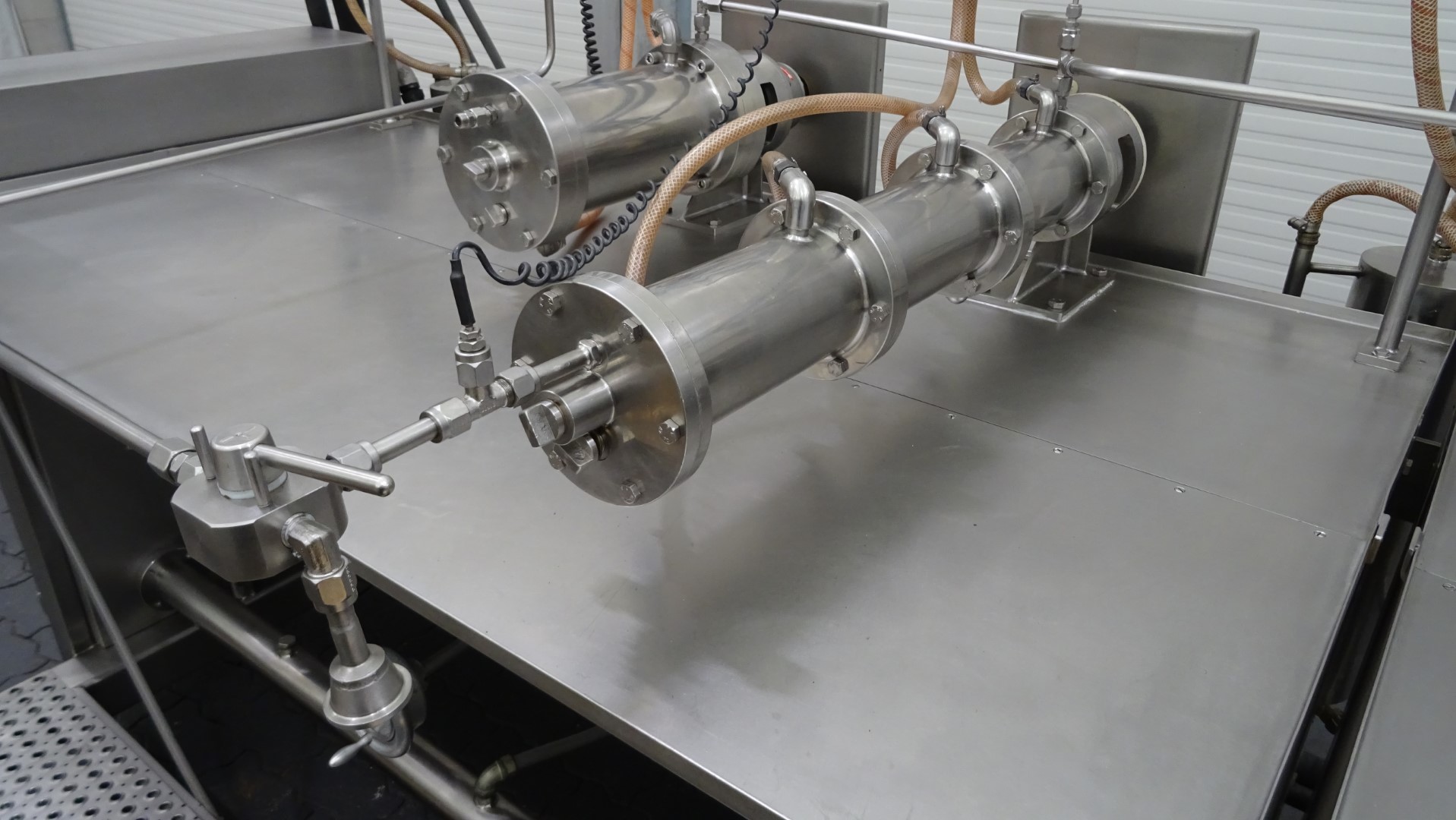 Used Margarine Pilot Plant - Gerstenberg & Agger HP Pump + Perfector 3x57 + Pin rotor + Inverter and Cooling Unit R22