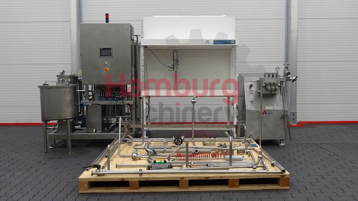 Used UHT Pilot plant with aseptic homogeniser and filling chamber - APV UHT pilot + Gaulin 396 MCP 4-2,5TBS