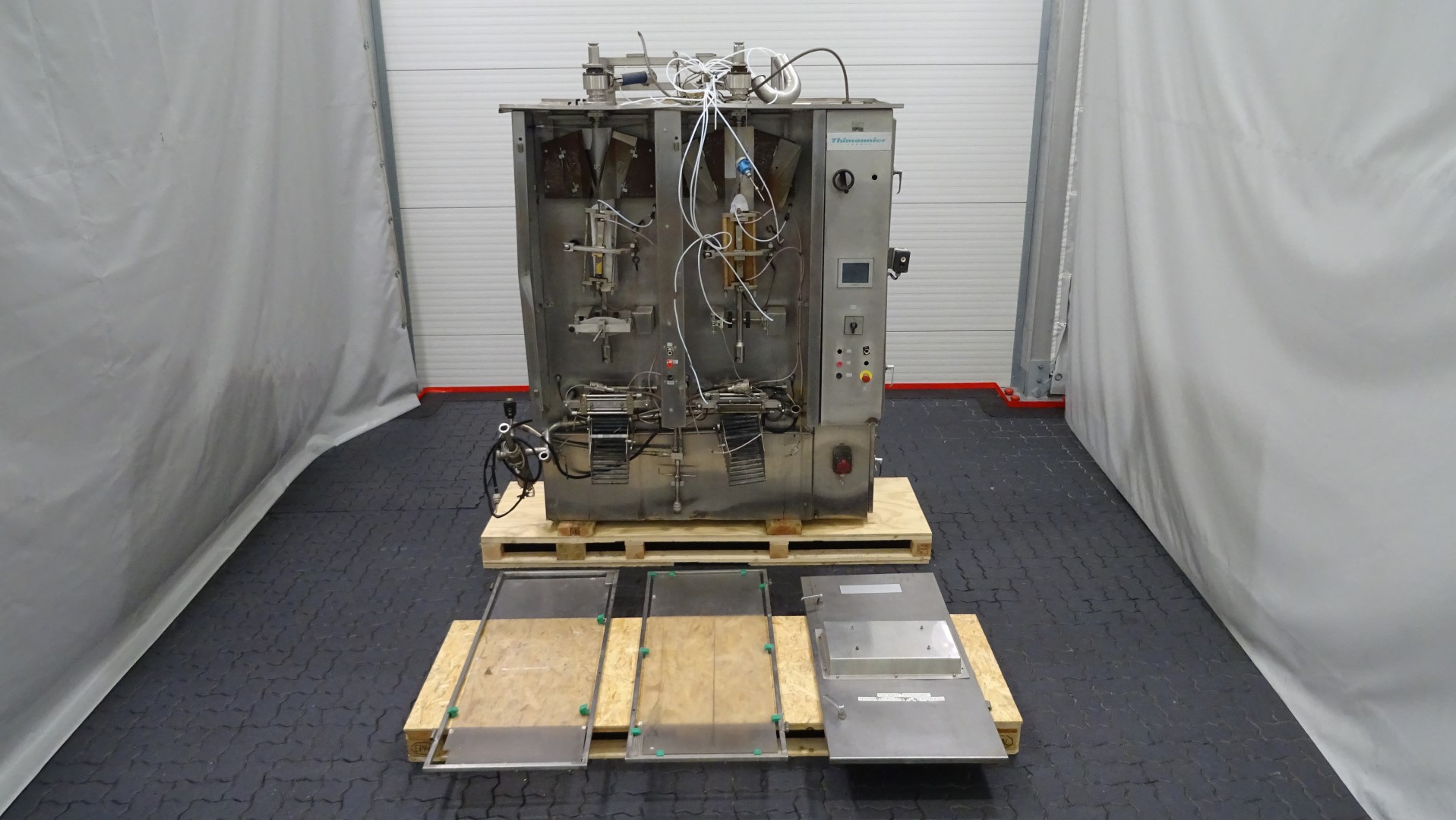 Used Incomplete Automatic Double Head Vertical Form / Fill / Seal Machine (Vertical FFS) - Thimonnier M 3200