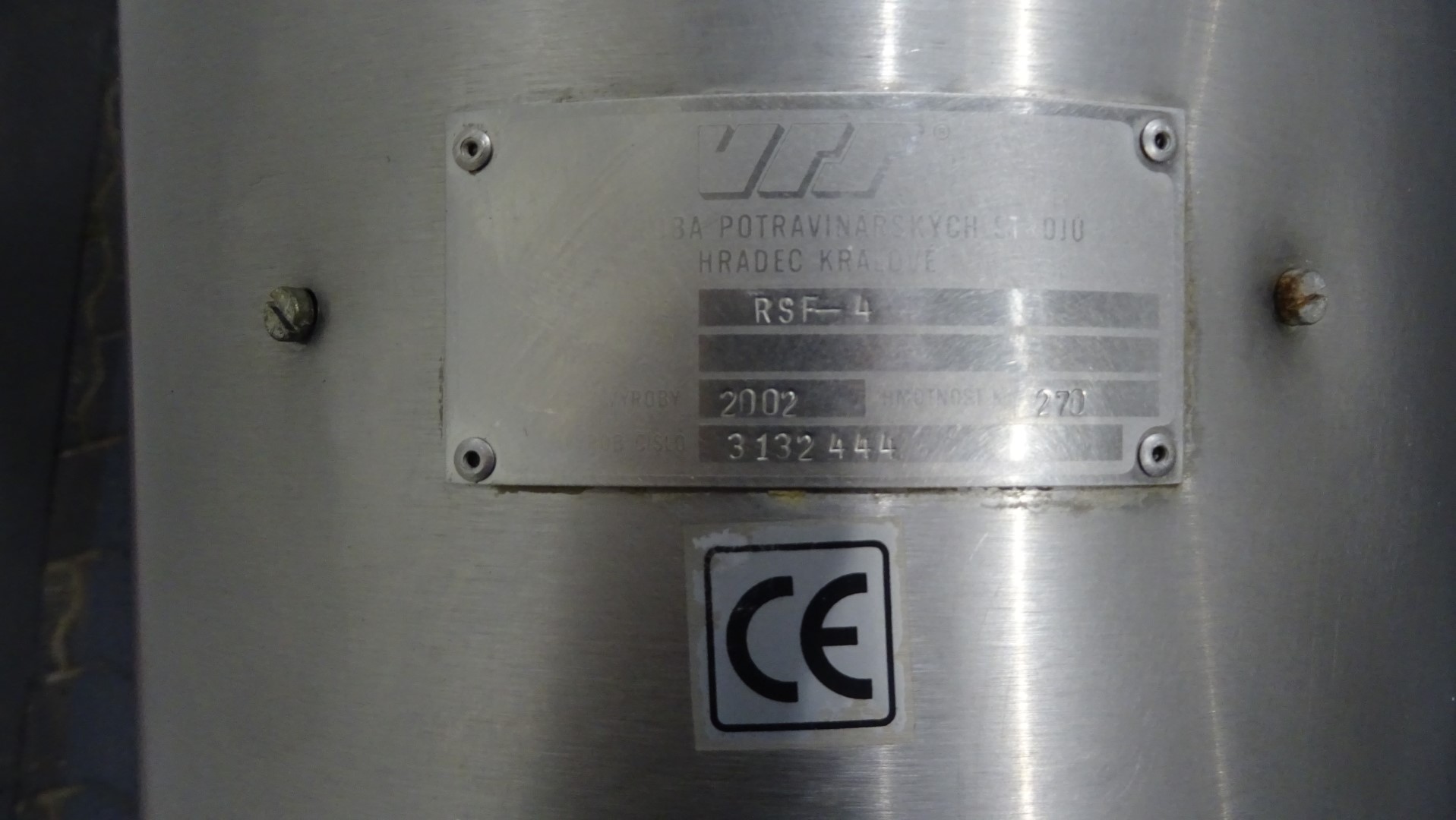 Used Non vibratory liquid and solid separator (whey sieve) - VPS RSF-4