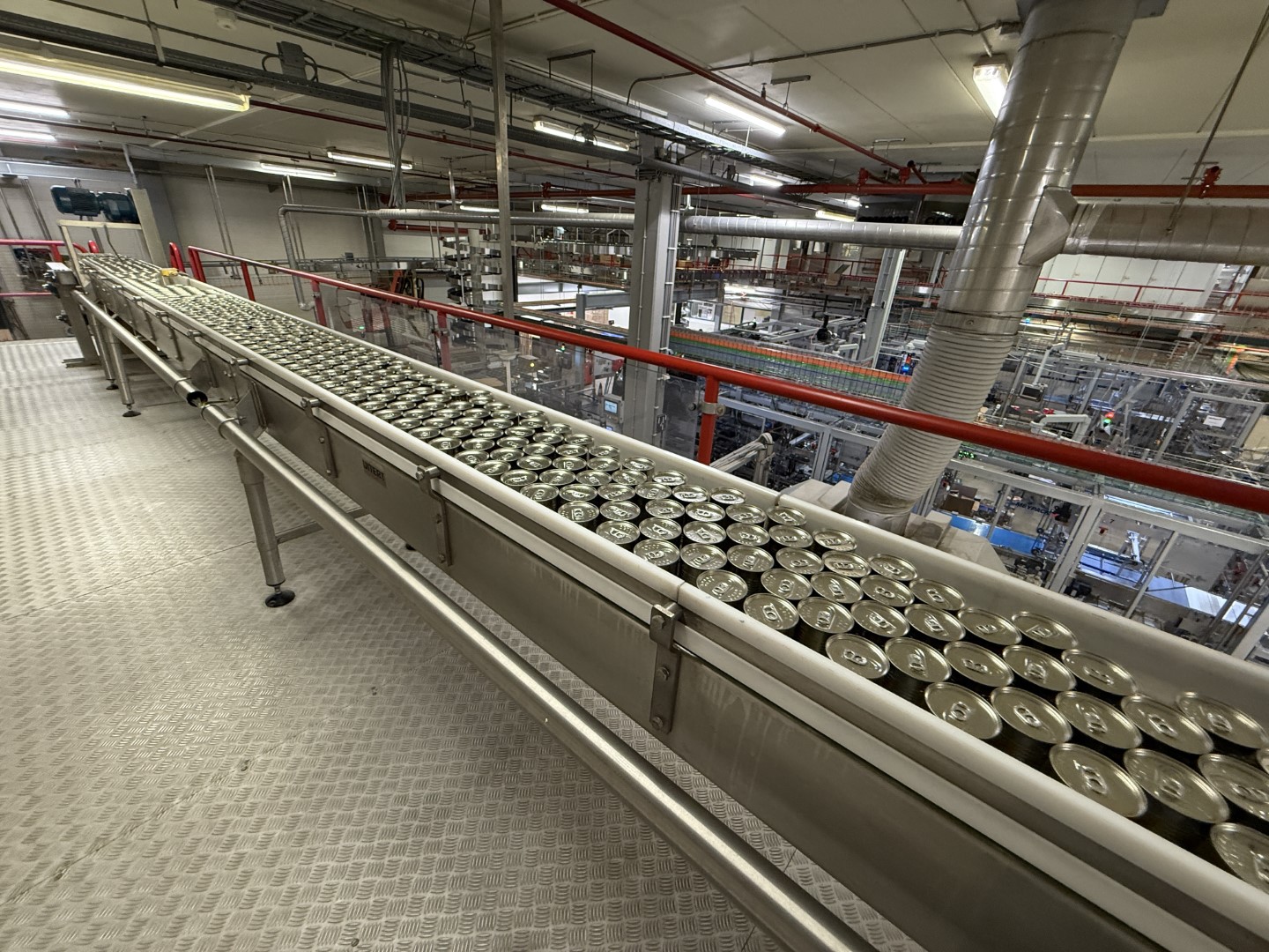 Used Complete can filling and closing line for liquids (nutrition) in 250 gram aluminium cans