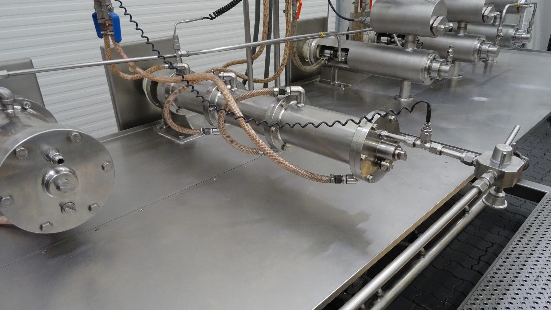 Used Margarine Pilot Plant - Gerstenberg & Agger HP Pump + Perfector 3x57 + Pin rotor + Inverter and Cooling Unit R22