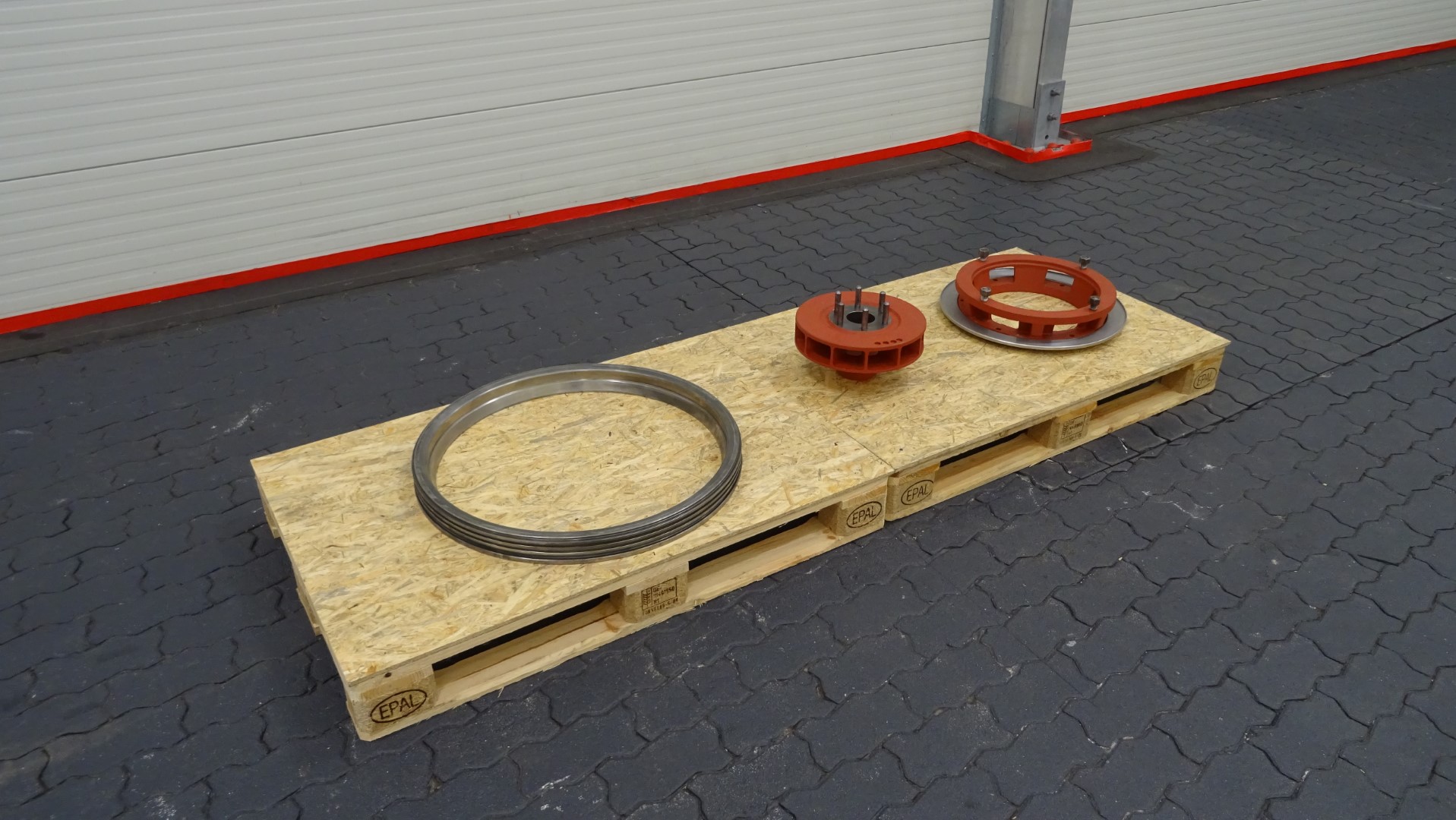 Used Lockring and motor adapter parts Alfa Laval MRPX 318 Separator