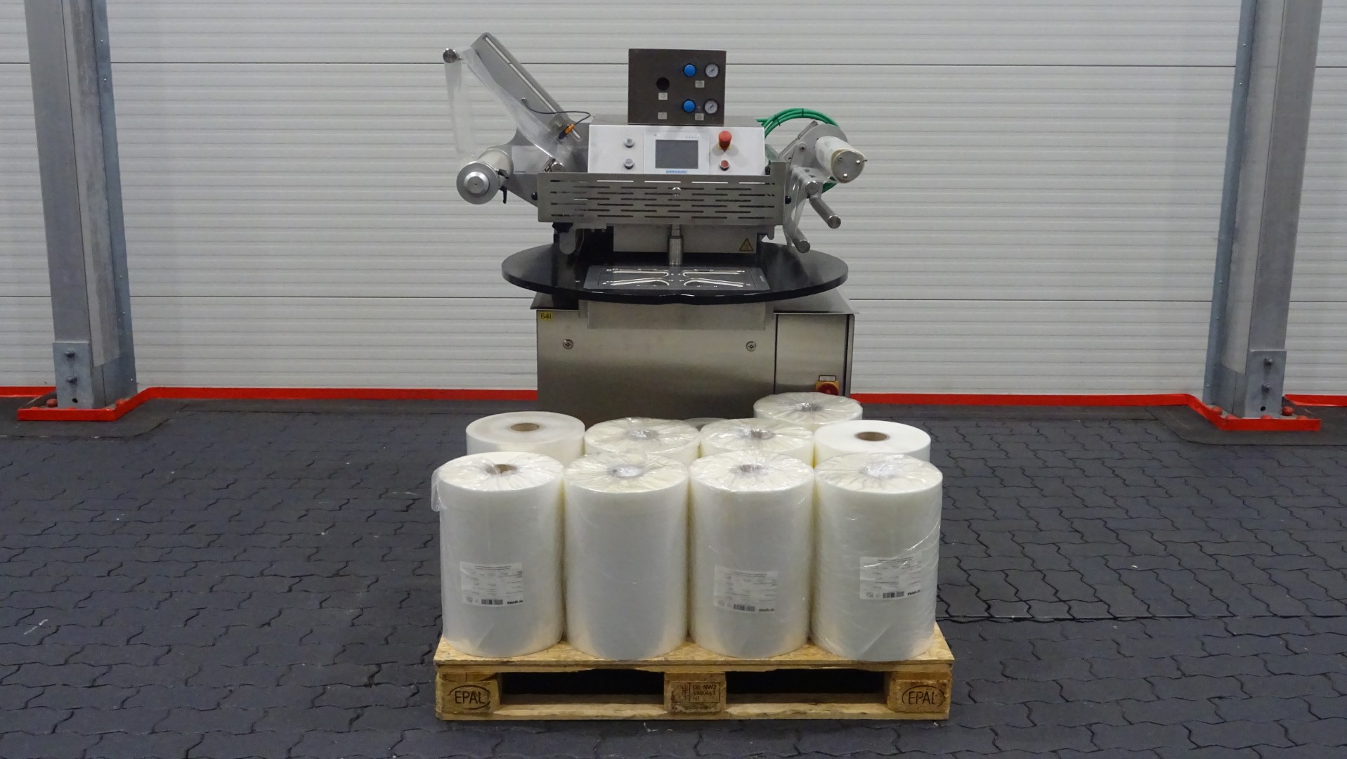 Used Semi-automatic Tray Sealer - Variovac Rotarius VG