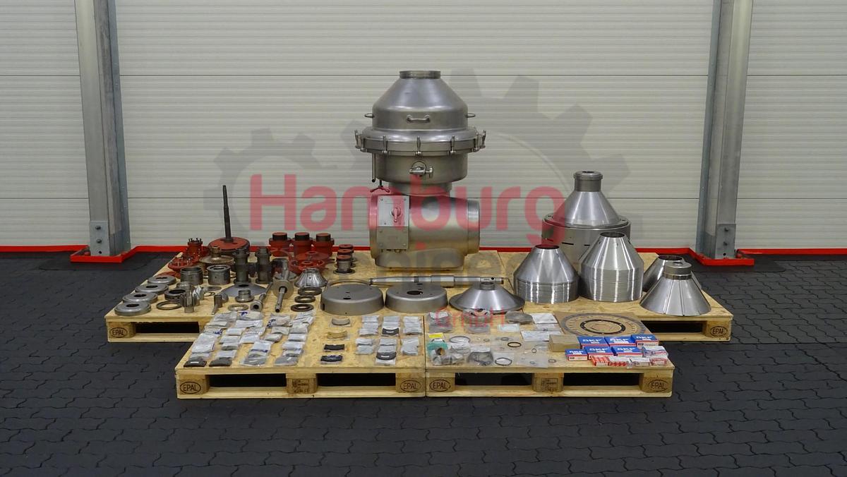 Used Incomplete Cream Separator Alfa Laval MRPX 214-74T with bowl and spare parts