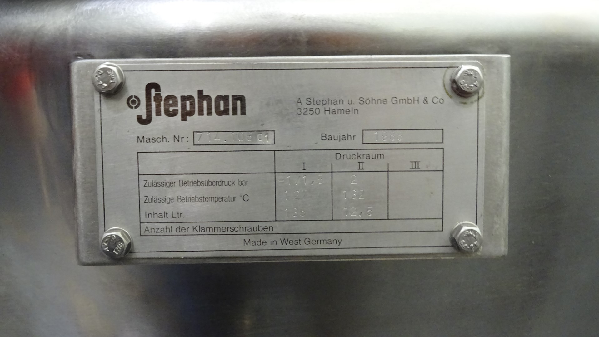 Used Universal Machine Stephan UMM/SK 80 E-2