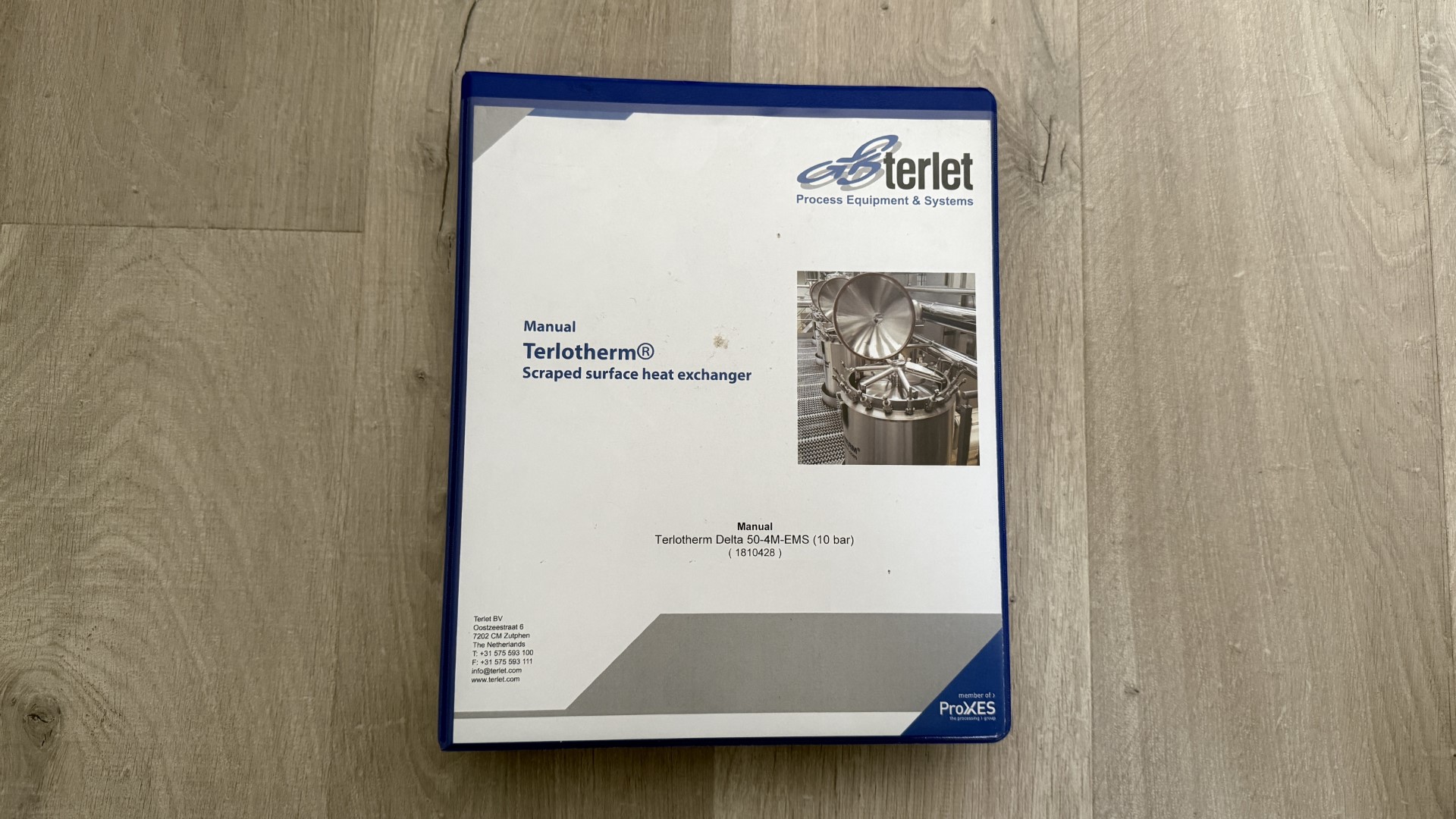 Used Scraped Surface Heat Exchanger (SSHE) - Terlet Terlotherm Delta 50-4M-EMS (10 bar)