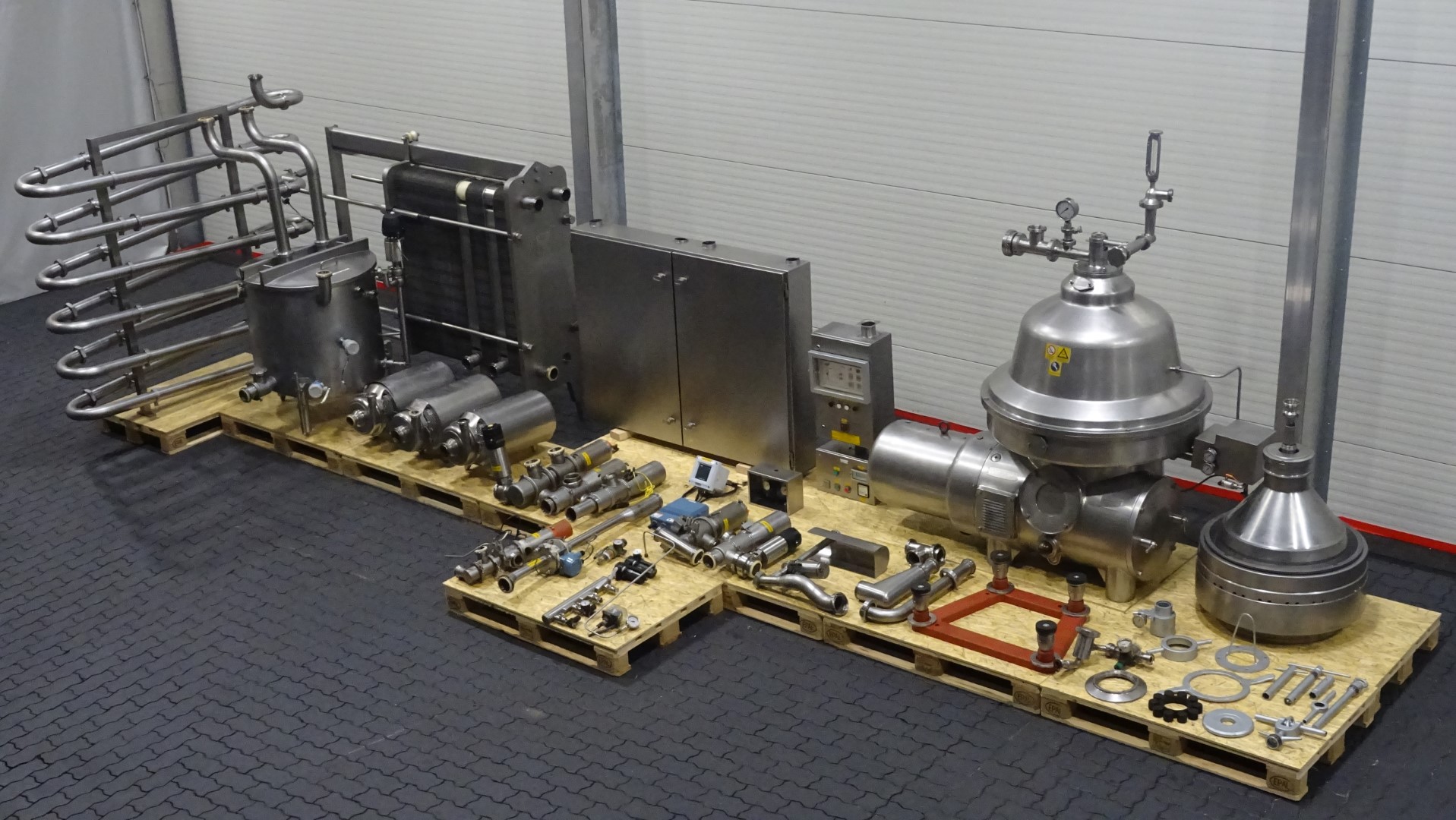 Used Pasteurization line 01 - 25.000 ltr/h - GEA Westfalia and APV