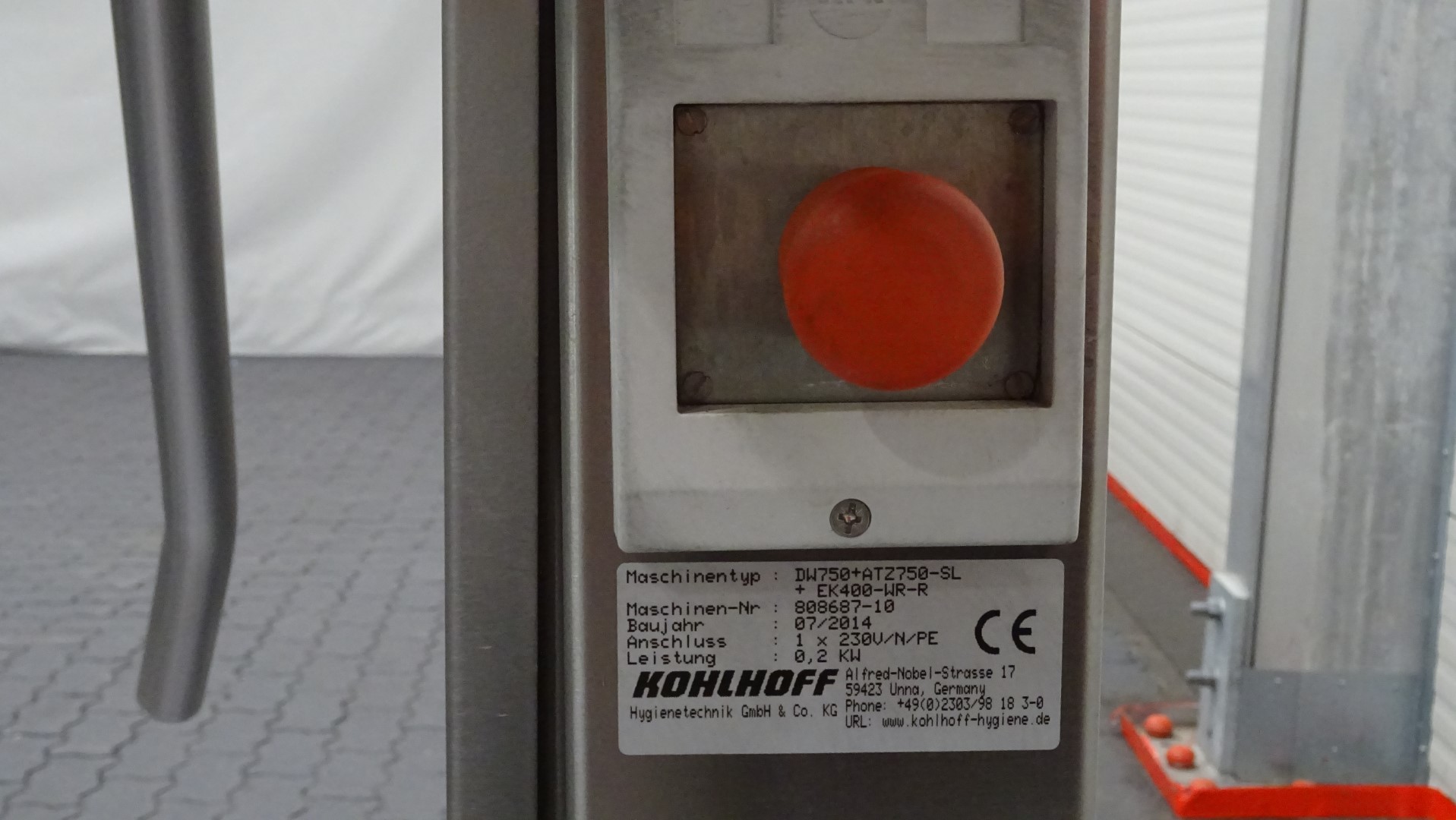 Used Hygienic Station - Kohlhoff DW750 + ATZ750-SL + EK 400-WR-R