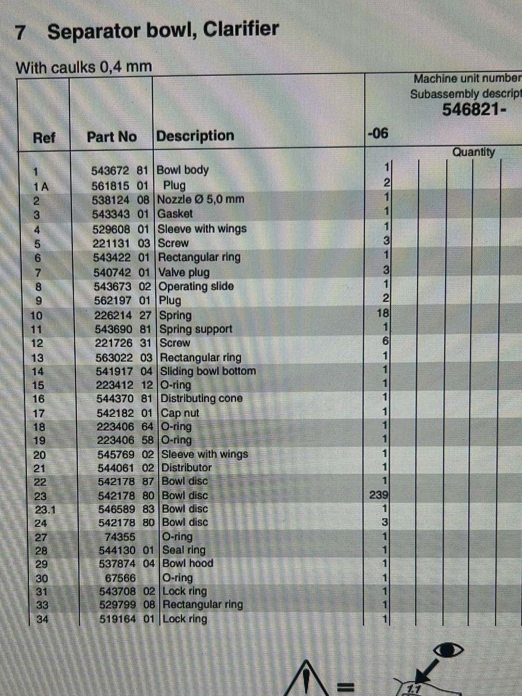 Used Unused bowl discs for a Skimmer Alfa Laval HMRPX 614 HGV (50x) + Bactofuge Tetra Pak BB 714 HGV (50x)
