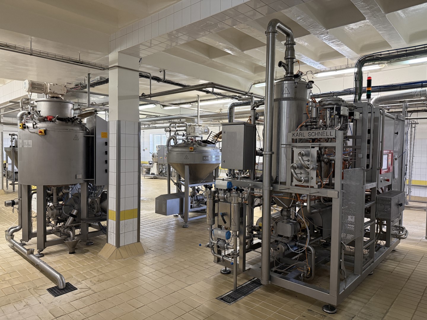 Used Complete processing line for the production of processed UHT cheese - Karl Schnell - 200 up to 750 kg per hour