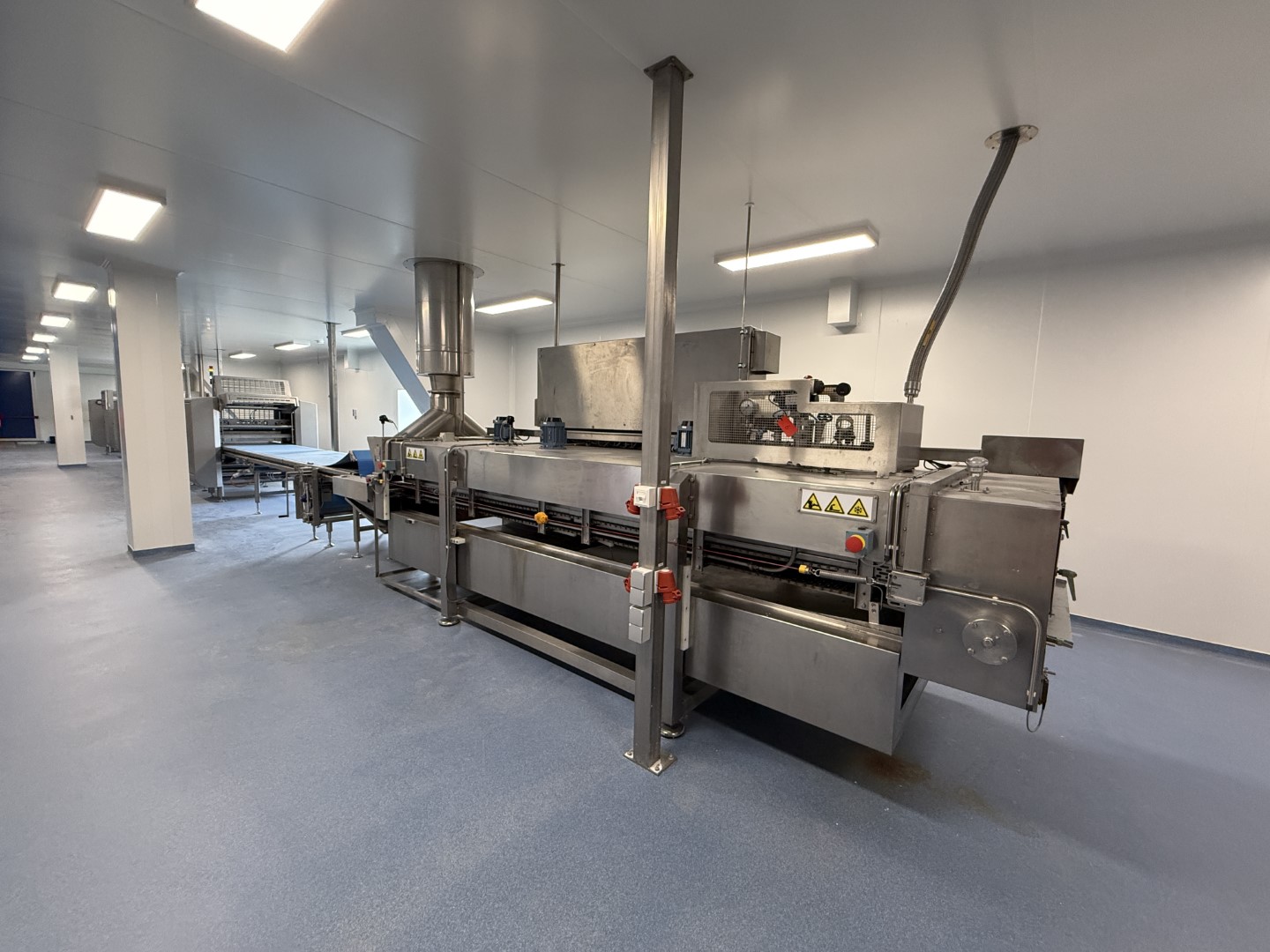 Used Dough processing / rollout line - Rademaker sheeting line with universal line and Packo nitrogen freezer