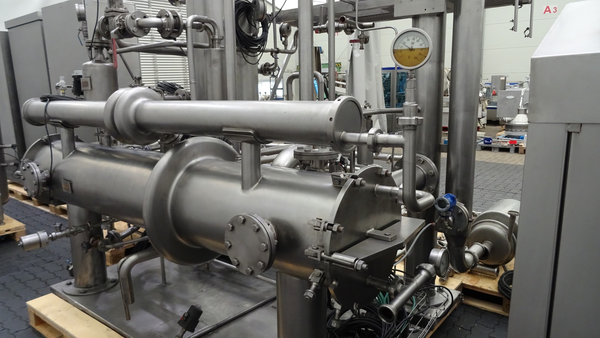 Used Direct steam injection (DSI) UHT with aseptic homogeniser - APV DSI + APV Gaulin MC 45-5TPSX