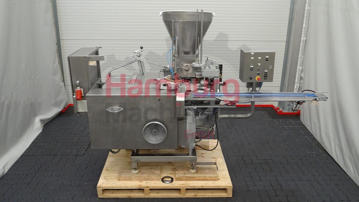 Used Cup filling + lidding machine for Butter Benhil Copparapid 8205