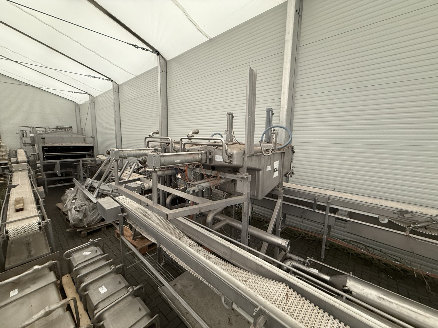 Used Gouda Euroblock Cheese Plant for 100.000 liter of milk per day - 10.000 kg of Gouda cheese per day